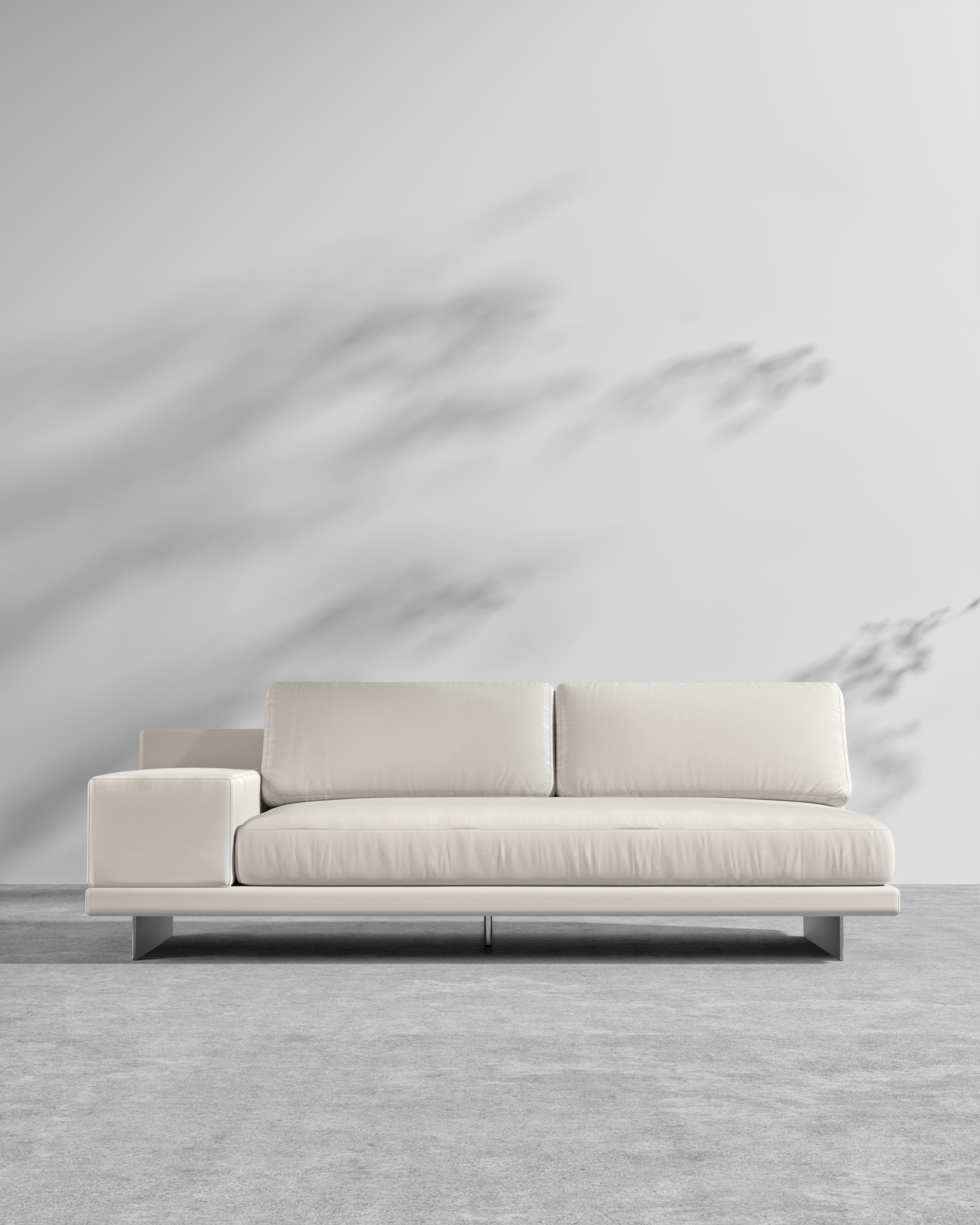 Dresden Outdoor Armless Sofa with Armrest