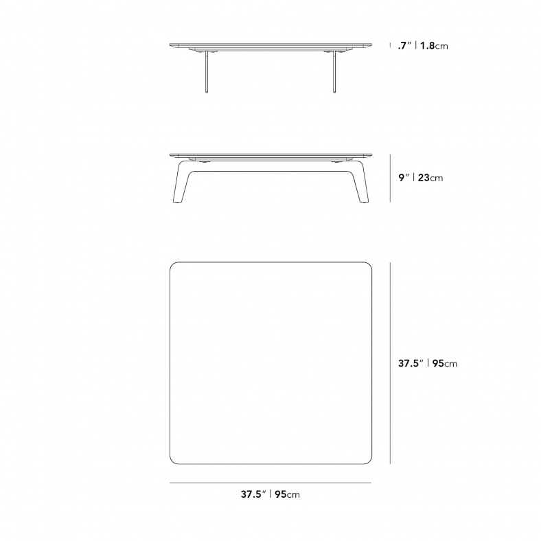 Dimensions for Dresden End Table