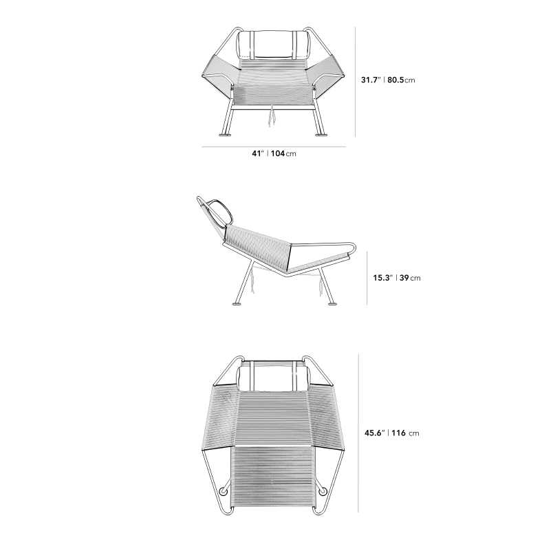 Dimensions for Flag Halyard Chair 2022