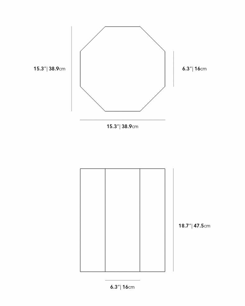 Dimensions for Leia Outdoor Side Table