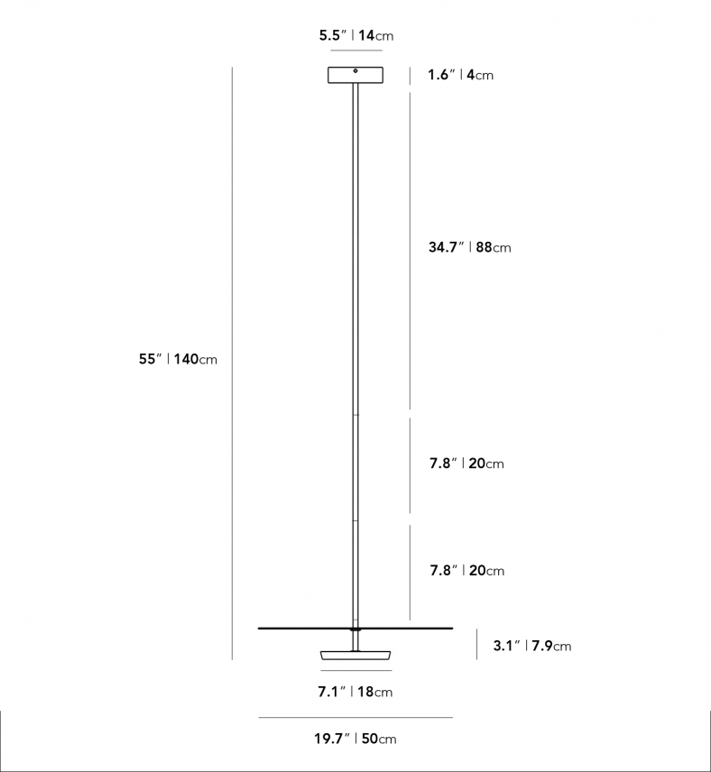 Dimensions for Russo Pendant