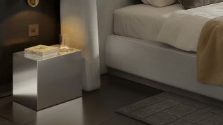 Liza Side Table - Brushed Stainless Steel