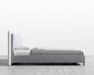 Abigail Bed - King - Vintage Velvet - Glacier Grey