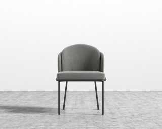Angelo Dining Chair - Black - Venice Vegan Suede - Strato Angelo Dining Chair - Black - Venice Vegan Suede - Strato
