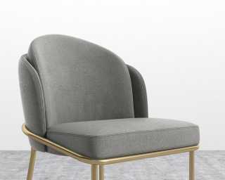 Angelo Dining Chair - Brass - Venice Vegan Suede - Strato Angelo Dining Chair - Brass - Venice Vegan Suede - Strato