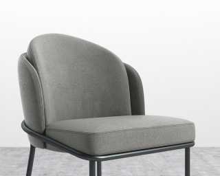 Angelo Dining Chair - Black - Venice Vegan Suede - Strato Angelo Dining Chair - Black - Venice Vegan Suede - Strato