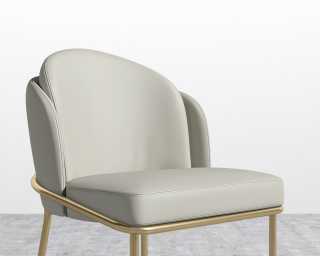 Angelo Chair - Trento Taupe - Brass Frame Angelo Chair - Trento Taupe - Brass Frame