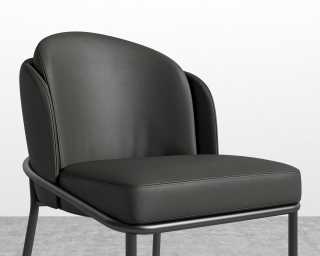 Angelo Counter Stool - Microfiber Leather - Trento Jet Black - Black Angelo Counter Stool - Microfiber Leather - Trento Jet Black - Black