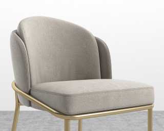 Angelo Counter Stool - Venice Suede - Latte - Brass Angelo Counter Stool - Venice Suede - Latte - Brass