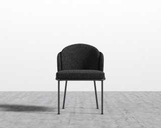 Angelo Dining Chair - Chatou Boucle - Caviar