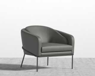 Angelo Lounge Chair - Trento Microfiber Leather - Trento Black - Black Angelo Lounge Chair - Trento Microfiber Leather - Trento Black - Black