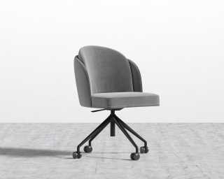 Angelo Office Chair - Plush Velvet - Glacier Grey Angelo Office Chair - Plush Velvet - Glacier Grey