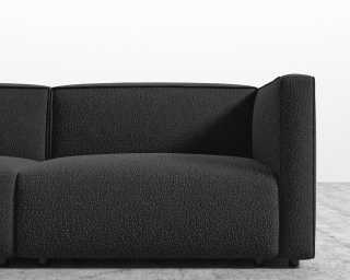 Arya Modular Loveseat - Chatou Boucle - Caviar