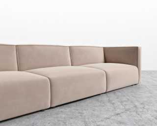 Arya Modular Sectional - Plush Velvet - Blush