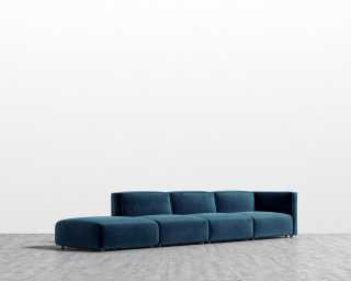 Arya Modular Sectional - Plush Velvet - Cobalt Arya Modular Sectional - Plush Velvet - Cobalt