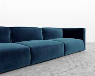 Arya Modular Sectional - Plush Velvet - Cobalt Arya Modular Sectional - Plush Velvet - Cobalt