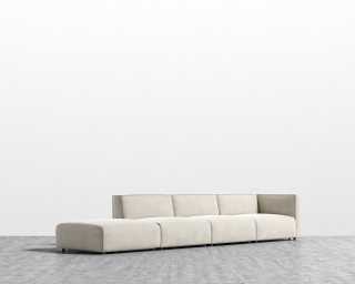 Arya Modular Sectional - Venice Vegan Suede - Latte