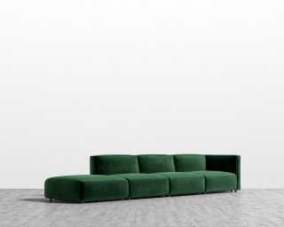 Arya Modular Sectional - Plush Velvet - Moss