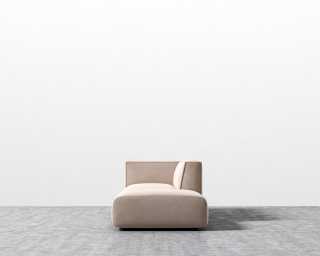 Arya Modular Sofa with Open End - Plush Velvet - Blush Arya Modular Sofa with Open End - Plush Velvet - Blush