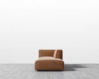 Arya Modular Sofa with Open End - Venice Vegan Suede - Cider