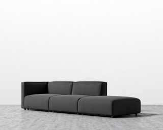 Arya Modular Sofa with Open End - Modern Felt - Stockholm