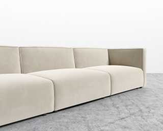 Arya Modular Sectional - Plush Velvet - Warm taupe Arya Modular Sectional - Plush Velvet - Warm taupe