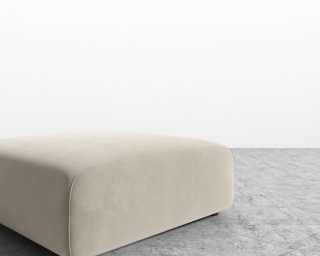 Arya Ottoman - Plush Velvet - Warm Taupe Arya Ottoman - Plush Velvet - Warm Taupe