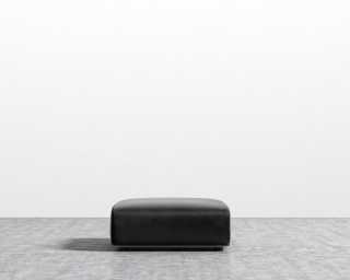 Arya Ottoman - Plush Velvet - Black 2022