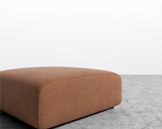 Arya Ottoman - Venice Suede - Cider