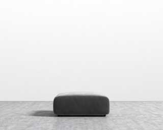 Arya Ottoman - Vintage Velvet Glacier Grey