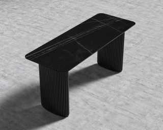 Athena Desk 63 - Black Oak - Black Marble Athena Desk 63 - Black Oak - Black Marble