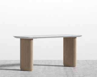 Athena Table - White Oak/White Marble - 63" Athena Table - White Oak/White Marble - 63"