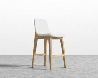 Aubrey Counter Stool - Trento Eggshell - Natural Stain Aubrey Counter Stool - Trento Eggshell - Natural Stain