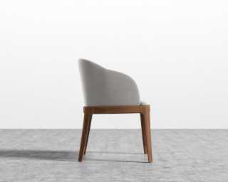 Aubrey Armchair - Venice Vegan Suede - Chiffon - Walnut Stain Aubrey Armchair - Venice Vegan Suede - Chiffon - Walnut Stain