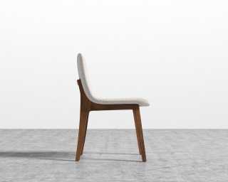 Aubrey Side Chair - Chatou Boucle - Pearl - Walnut Stain Aubrey Side Chair - Chatou Boucle - Pearl - Walnut Stain