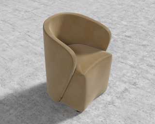 Aulus Dining Chair - Plush Velvet - Dune Aulus Dining Chair - Plush Velvet - Dune