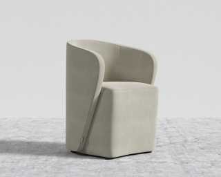 Aulus Dining Chair - Plush Velvet - Oat