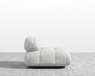 Belia Armless - Microfiber Leather - Trento Eggshell