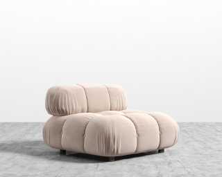 Belia Armless - Plush Velvet - Blush