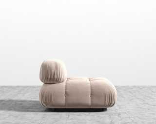 Belia Armless - Plush Velvet - Blush