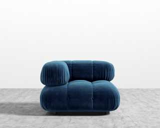 Belia Corner - Plush Velvet - Cobalt