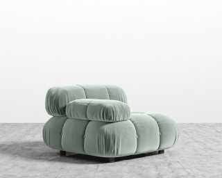 Belia Left Arm - Plush Velvet - Moonstone