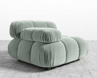 Belia Left Arm - Plush Velvet - Moonstone