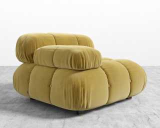 Belia Left Arm - Plush Velvet - Golden Beryl