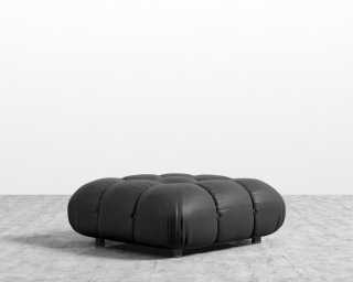 Belia Ottoman - Microfiber Leather - Trento Jet Black Belia Ottoman - Microfiber Leather - Trento Jet Black
