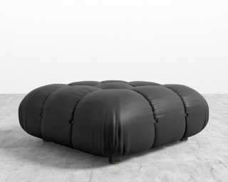 Belia Ottoman - Microfiber Leather - Trento Jet Black Belia Ottoman - Microfiber Leather - Trento Jet Black
