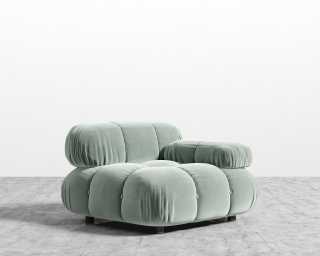 Belia Right Arm - Plush Velvet - Moonstone