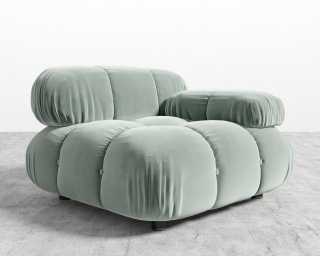 Belia Right Arm - Plush Velvet - Moonstone