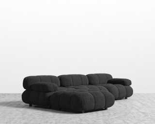Belia Sectional Sofa - Chatou Boucle - Caviar Belia Sectional Sofa - Chatou Boucle - Caviar