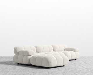 Belia Sectional Sofa - Chatou Boucle - Pearl